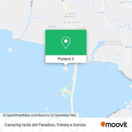 Mappa Camping Isola del Paradiso