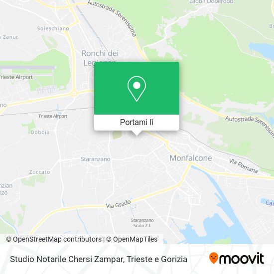 Mappa Studio Notarile Chersi Zampar