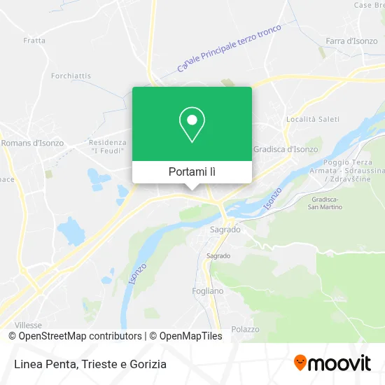 Mappa Linea Penta