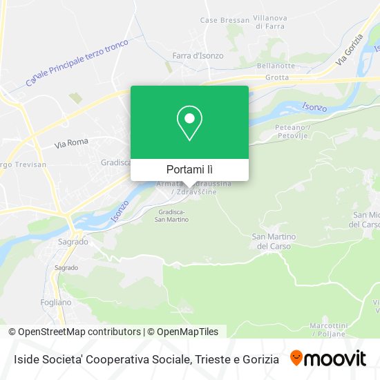 Mappa Iside Societa' Cooperativa Sociale