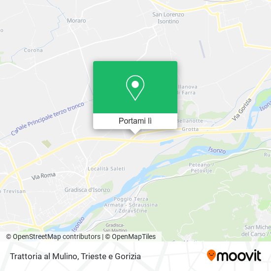 Mappa Trattoria al Mulino