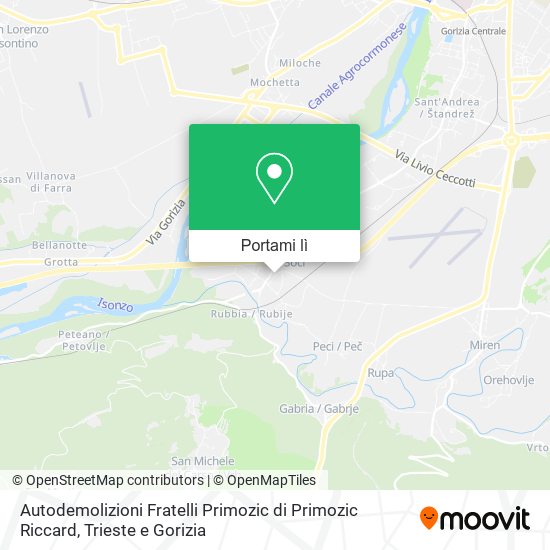 Mappa Autodemolizioni Fratelli Primozic di Primozic Riccard