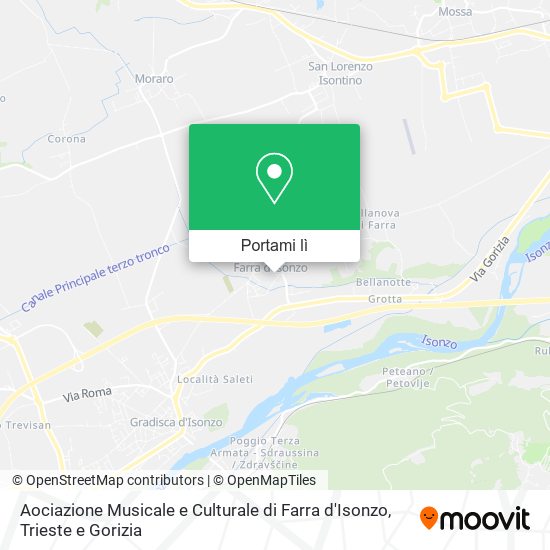 Mappa Aociazione Musicale e Culturale di Farra d'Isonzo