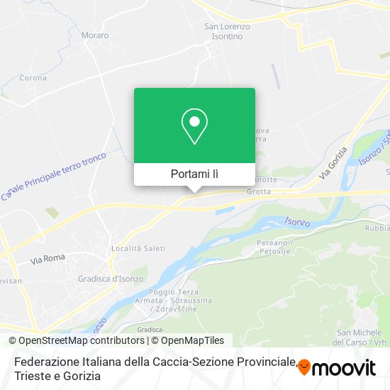 Mappa Federazione Italiana della Caccia-Sezione Provinciale