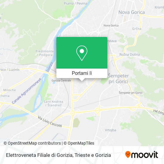 Mappa Elettroveneta Filiale di Gorizia