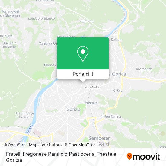 Mappa Fratelli Fregonese Panificio Pasticceria