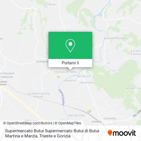 Mappa Supermercato Butui Supermercato Butui di Butui Martina e Marzia