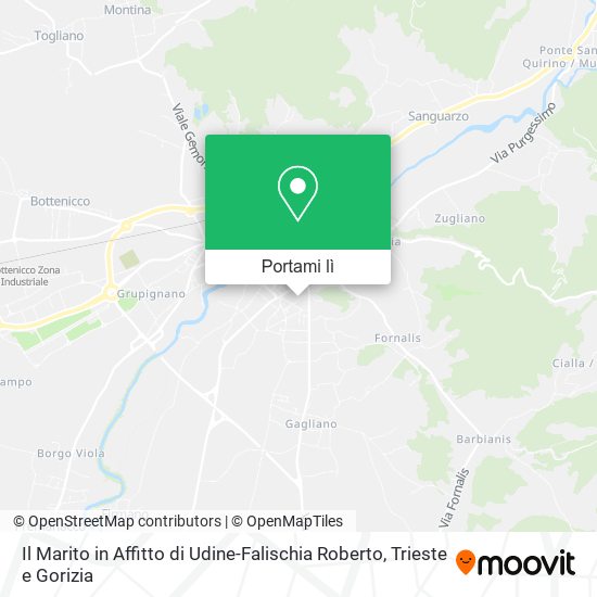 Mappa Il Marito in Affitto di Udine-Falischia Roberto