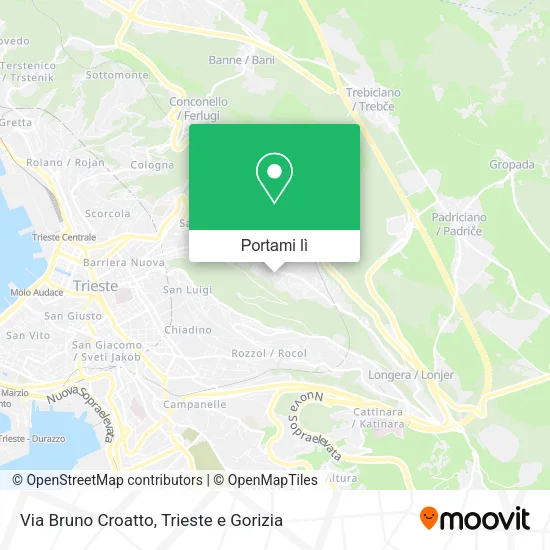Mappa Via Bruno Croatto