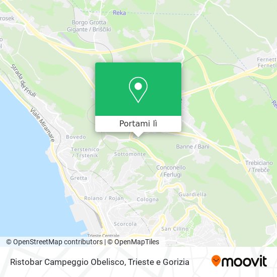 Mappa Ristobar Campeggio Obelisco