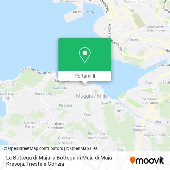 Mappa La Bottega di Maja la Bottega di Maja di Maja Kresoja