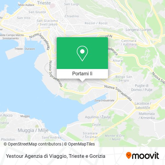 Mappa Yestour Agenzia di Viaggio