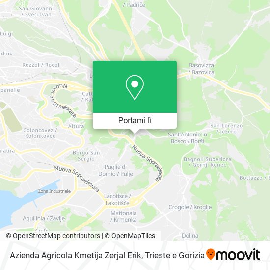 Mappa Azienda Agricola Kmetija Zerjal Erik