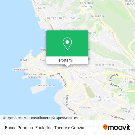 Mappa Banca Popolare Friuladria