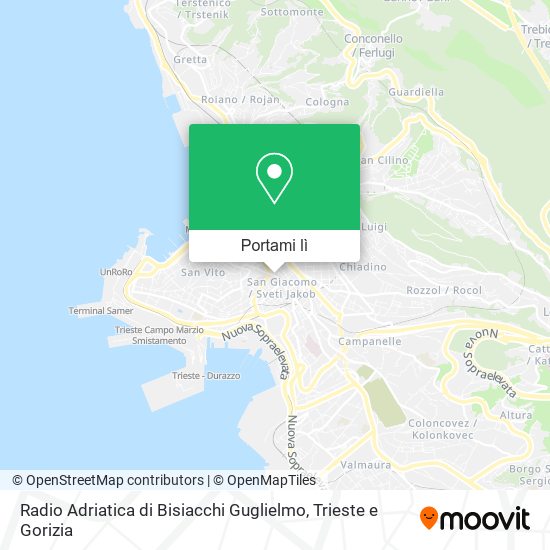 Mappa Radio Adriatica di Bisiacchi Guglielmo