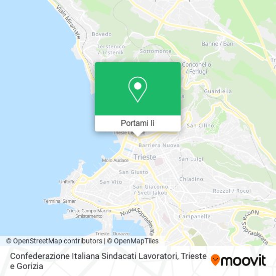 Mappa Confederazione Italiana Sindacati Lavoratori