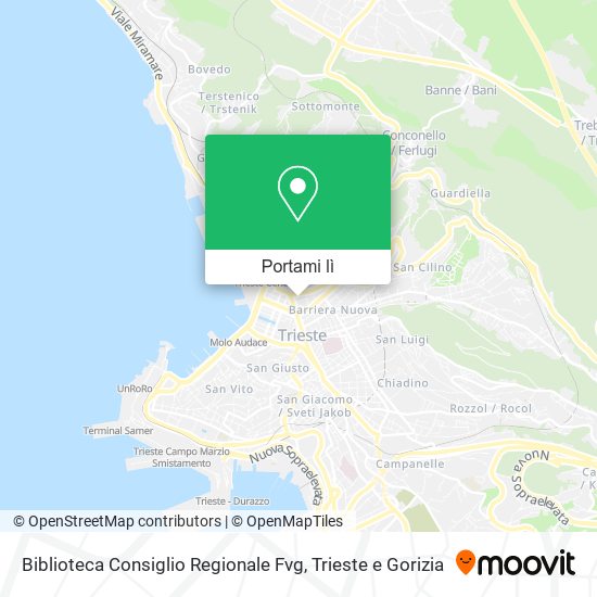 Mappa Biblioteca Consiglio Regionale Fvg