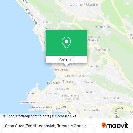 Mappa Casa Cuzzi Fondi Leocovich