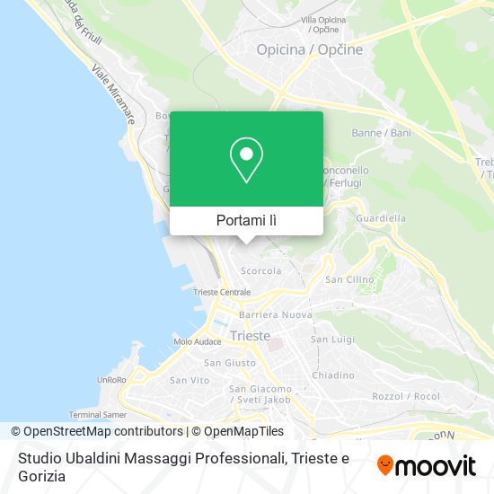 Mappa Studio Ubaldini Massaggi Professionali