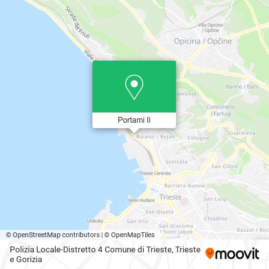Mappa Polizia Locale-Distretto 4 Comune di Trieste