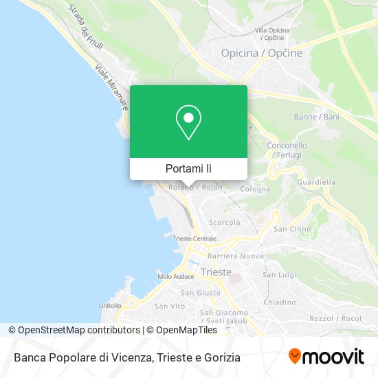 Mappa Banca Popolare di Vicenza