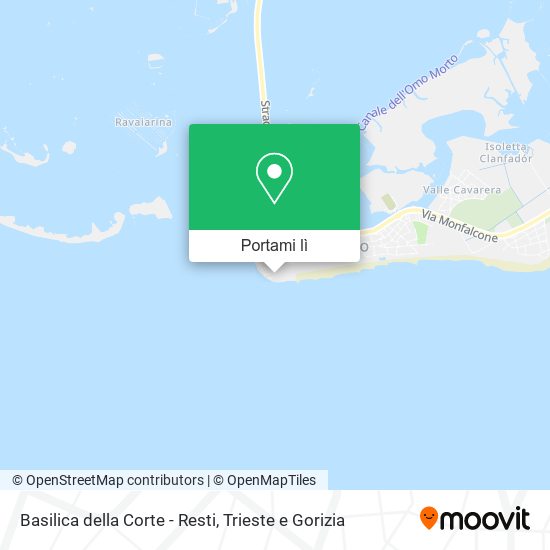 Mappa Basilica della Corte - Resti
