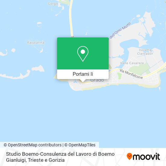 Mappa Studio Boemo-Consulenza del Lavoro di Boemo Gianluigi