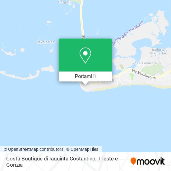 Mappa Costa Boutique di Iaquinta Costantino
