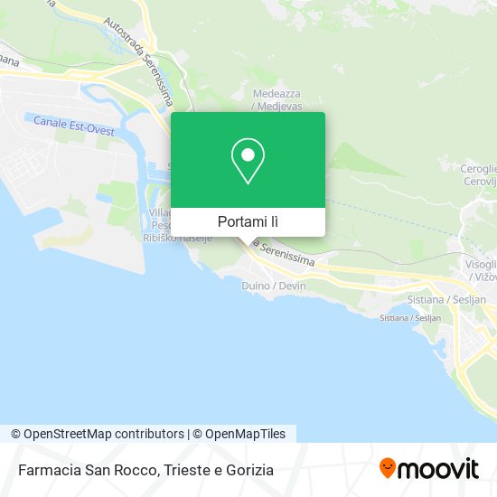 Mappa Farmacia San Rocco