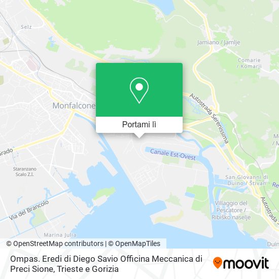 Mappa Ompas. Eredi di Diego Savio Officina Meccanica di Preci Sione