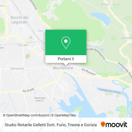 Mappa Studio Notarile Gelletti Dott. Furio