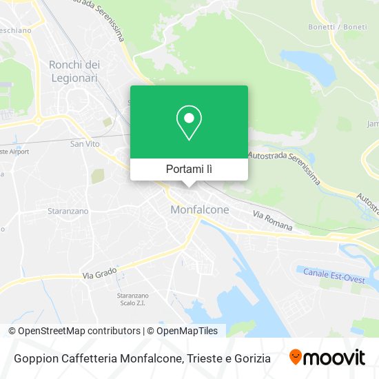 Mappa Goppion Caffetteria Monfalcone