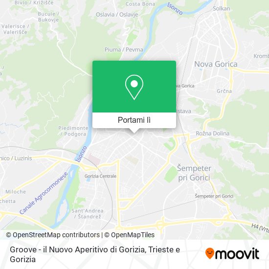 Mappa Groove - il Nuovo Aperitivo di Gorizia
