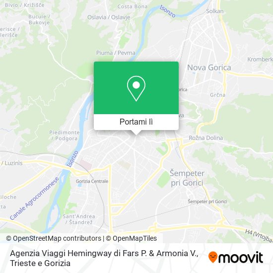 Mappa Agenzia Viaggi Hemingway di Fars P. & Armonia V.