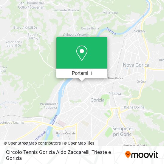 Mappa Circolo Tennis Gorizia Aldo Zaccarelli