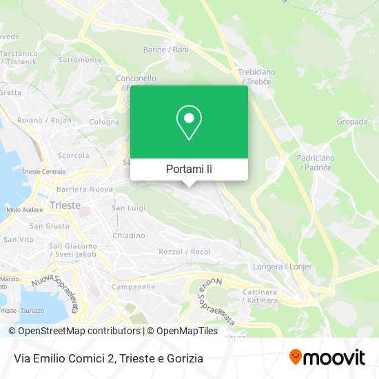 Mappa Via Emilio Comici  2