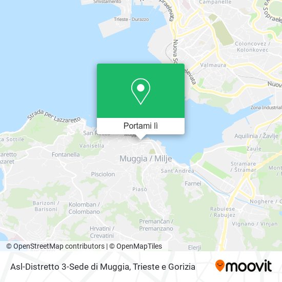 Mappa Asl-Distretto 3-Sede di Muggia