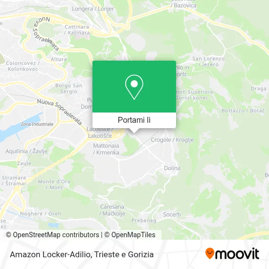 Mappa Amazon Locker-Adilio