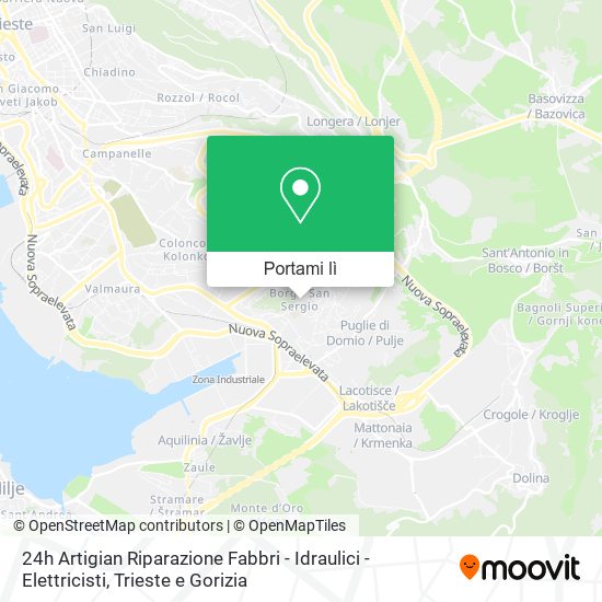 Mappa 24h Artigian Riparazione Fabbri - Idraulici - Elettricisti