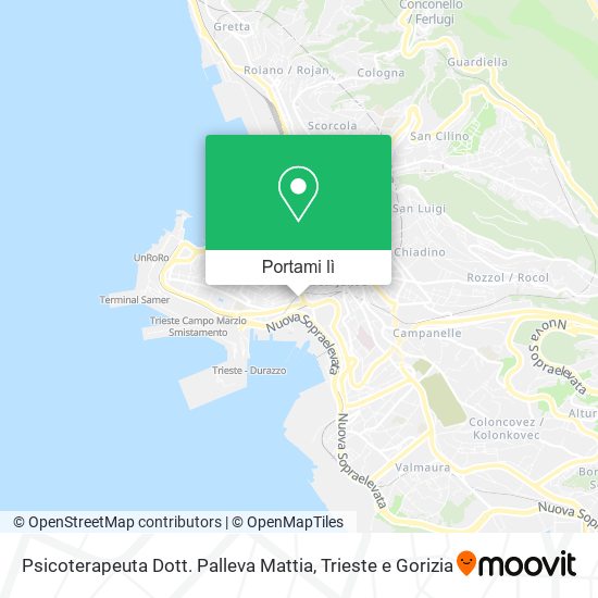 Mappa Psicoterapeuta Dott. Palleva Mattia