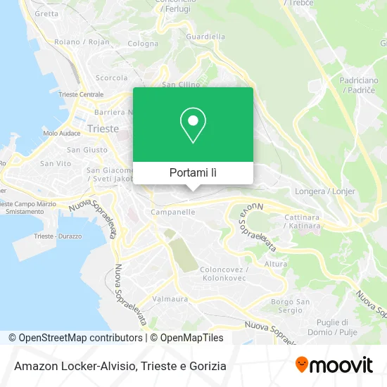 Mappa Amazon Locker-Alvisio
