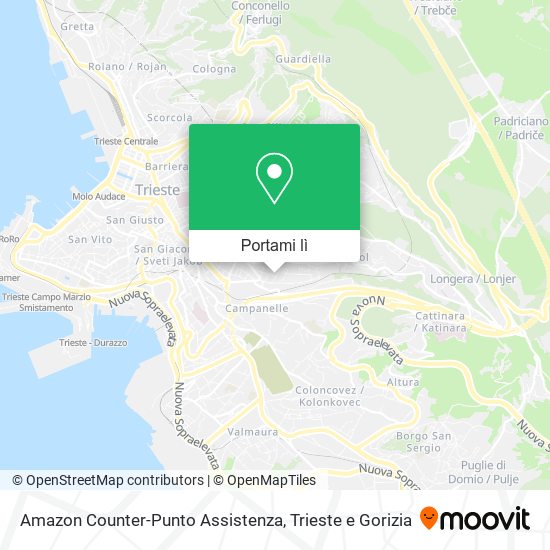 Mappa Amazon Counter-Punto Assistenza