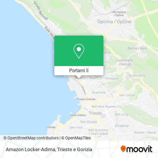 Mappa Amazon Locker-Adima