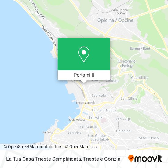 Mappa La Tua Casa Trieste Semplificata