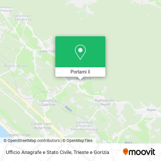 Mappa Ufficio Anagrafe e Stato Civile