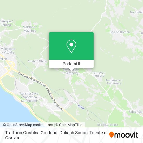 Mappa Trattoria Gostilna Grudendi Doliach Simon
