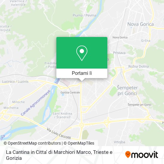 Mappa La Cantina in Citta' di Marchiori Marco