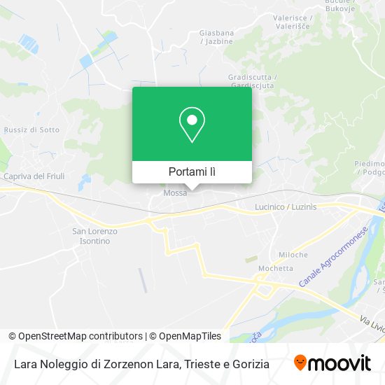 Mappa Lara Noleggio di Zorzenon Lara