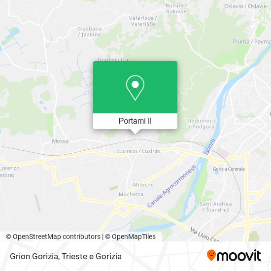 Mappa Grion Gorizia