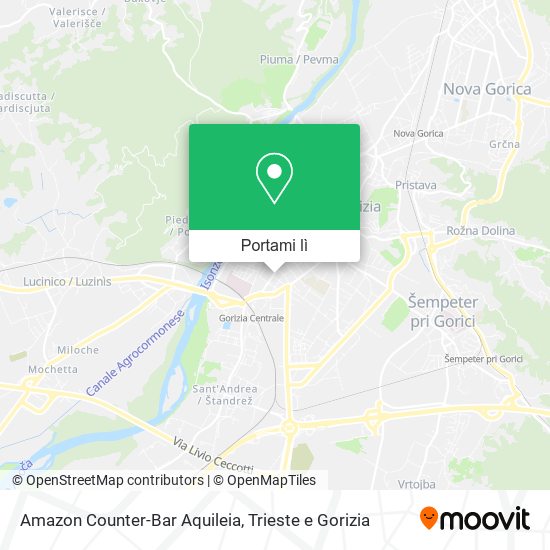 Mappa Amazon Counter-Bar Aquileia